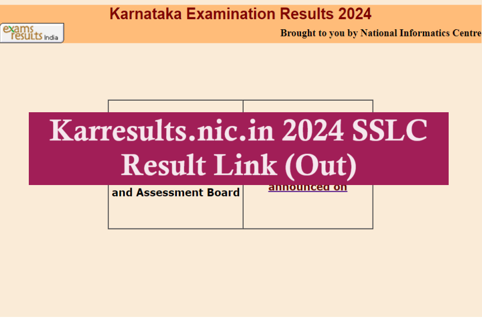 karresults.nic.in 2024 SSLC Results Link